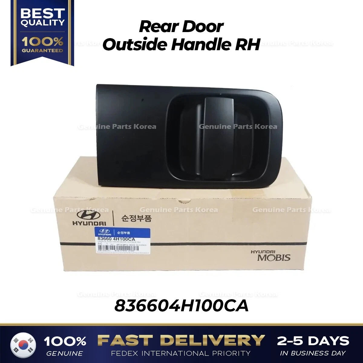 ⭐Genuine⭐ Rear Door Outside Handle RH 836604H100CA for Hyundai H1
