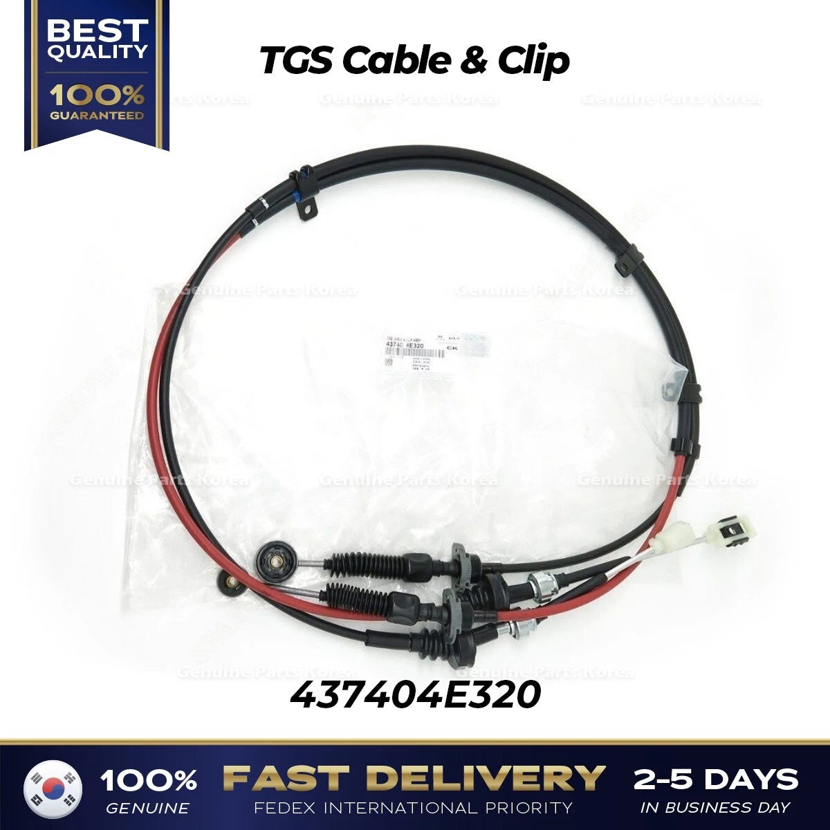 ⭐Genuine⭐ TGS Cable & Clip 437404E320 for Kia Bongo III