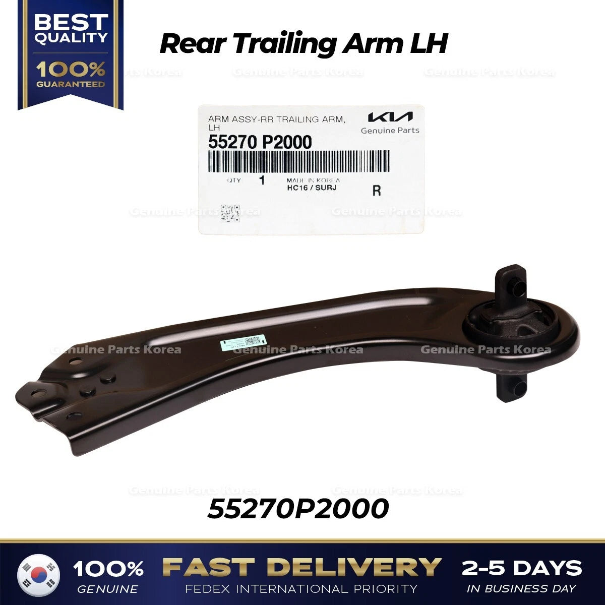 ⭐Genuine⭐ Rear Trailing Arm LH 55270P2000 for Hyundai Santa Cruz Kia Sorento