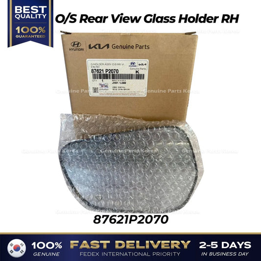 ⭐Genuine⭐ O/S Rear View Glass Holder RH 87621P2070 for Kia Sorento Hybrid