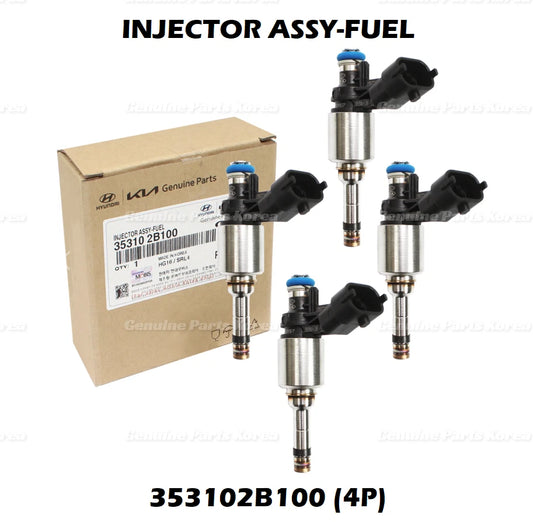 ⭐Genuine⭐ Engine Fuel Injector 353102B100 4P 1set for Kia Forte 2014-2016