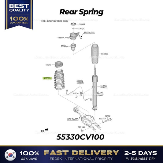 ⭐Genuine⭐ Rear Spring 55330CV100 for Hyundai Genesis GV60 Kia EV6