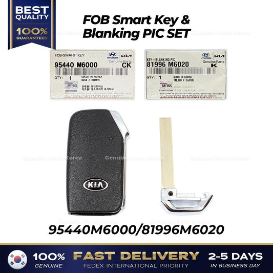 ⭐Genuine⭐ FOB Smart Key & Blanking PIC SET 95440M6000 for Kia Forte