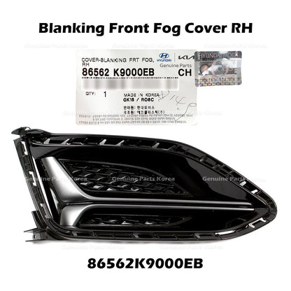 Genuine Blanking Front Fog Cover RH 86562K9000EB for Hyundai Veloster