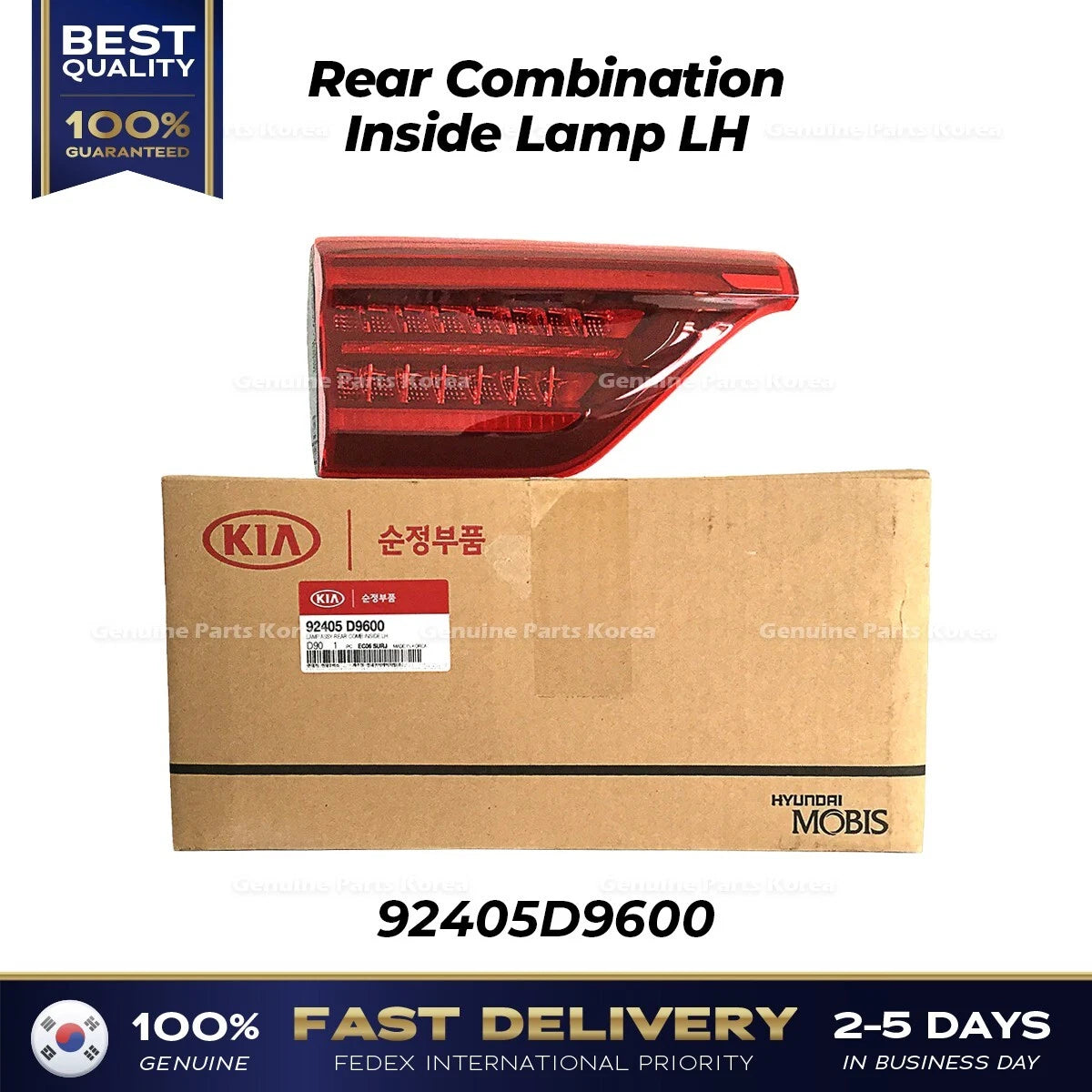 ⭐Genuine⭐ Rear Combination Inside Lamp LH 92405D9600 for Kia Sportage