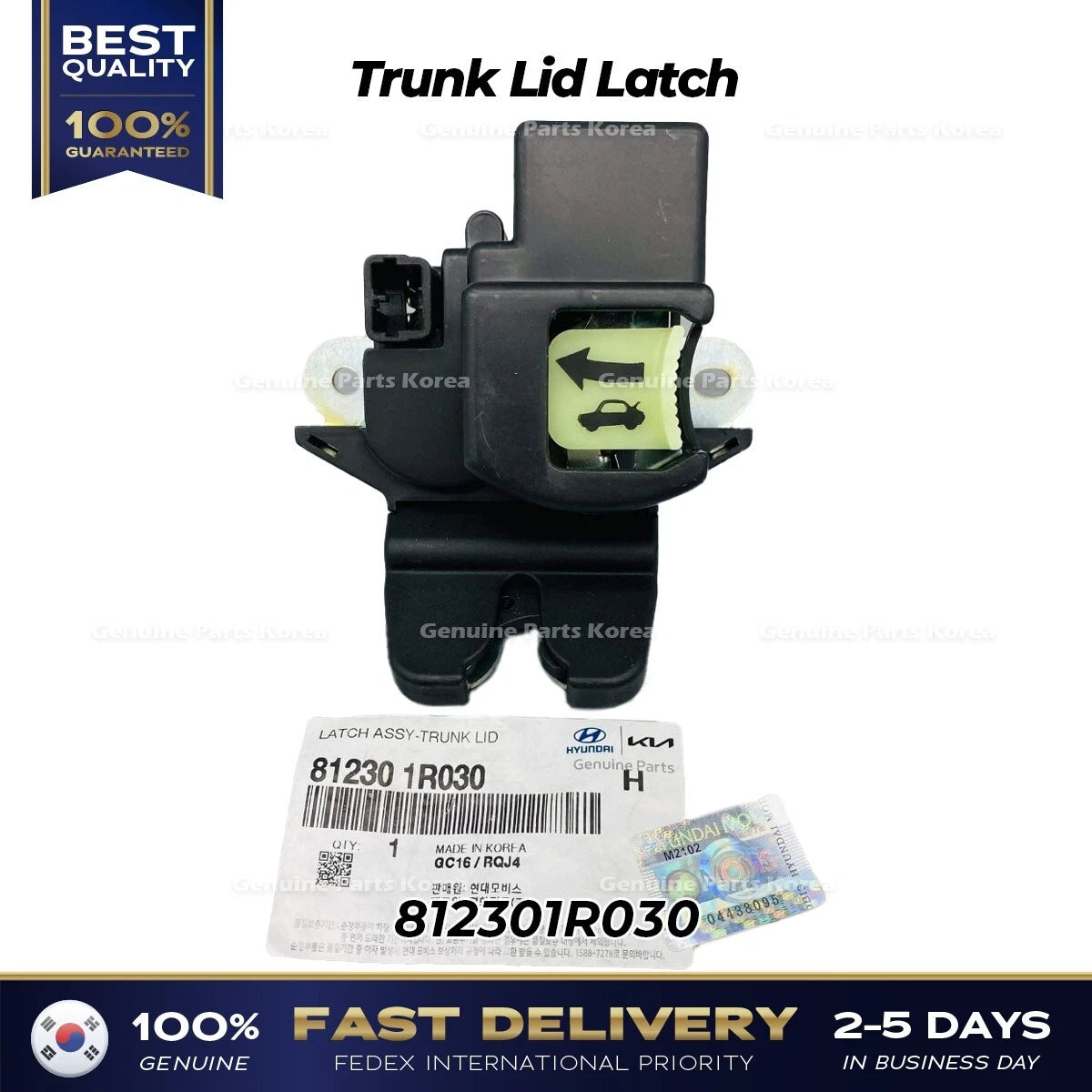 ⭐Genuine⭐ Trunk Lid Latch 812301R030 for Hyundai Accent
