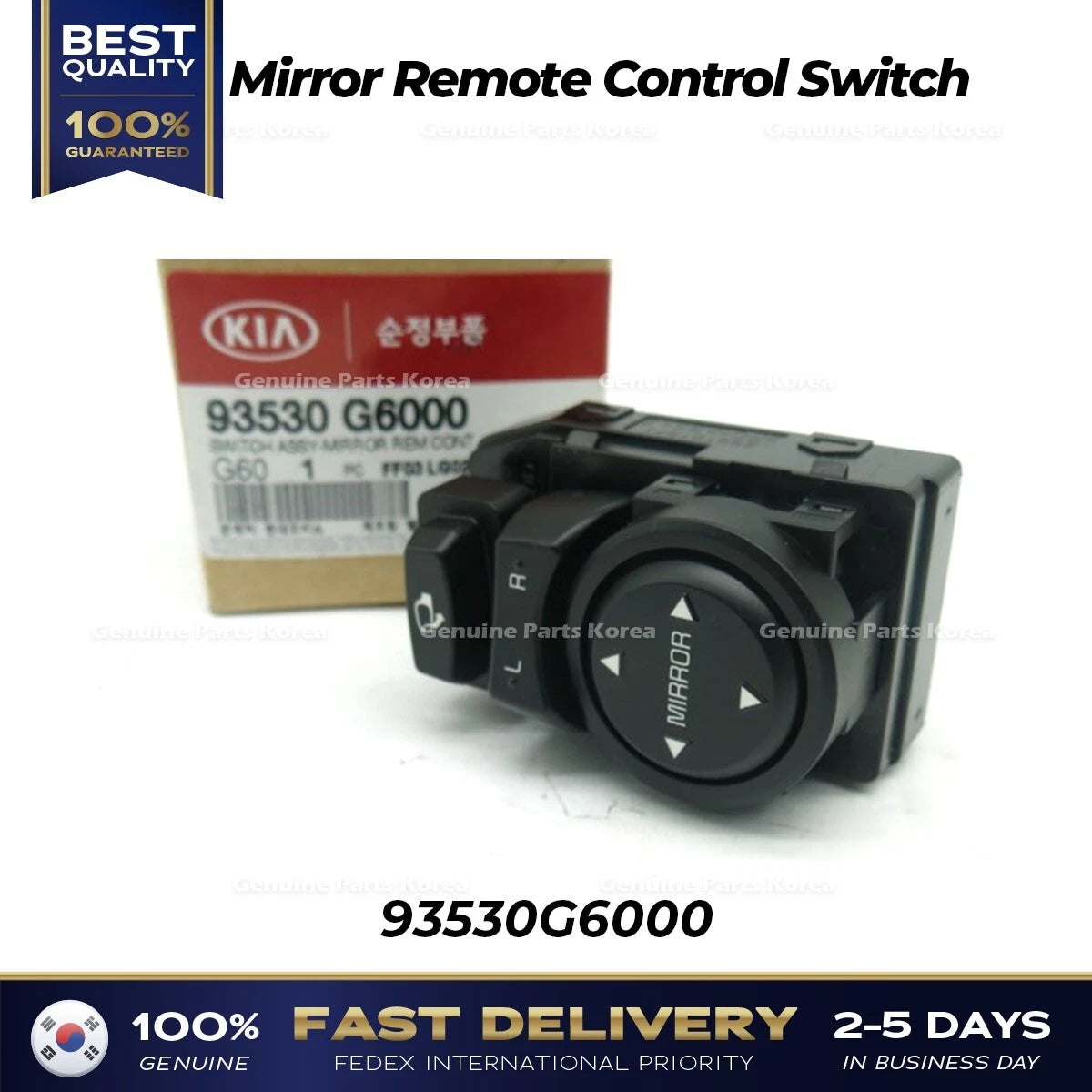 ⭐Genuine⭐ Mirror Remote Control Switch 93530G6000 for Hyundai Kona Kia Picanto
