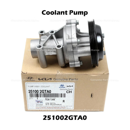 Genuine Coolant Pump 251002GTA0 for Hyundai Santa Fe Sonata Kia Optima