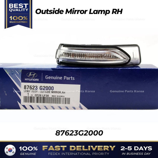 ⭐Genuine⭐ Outside Mirror Lamp RH 87623G2000 for Hyundai Ioniq