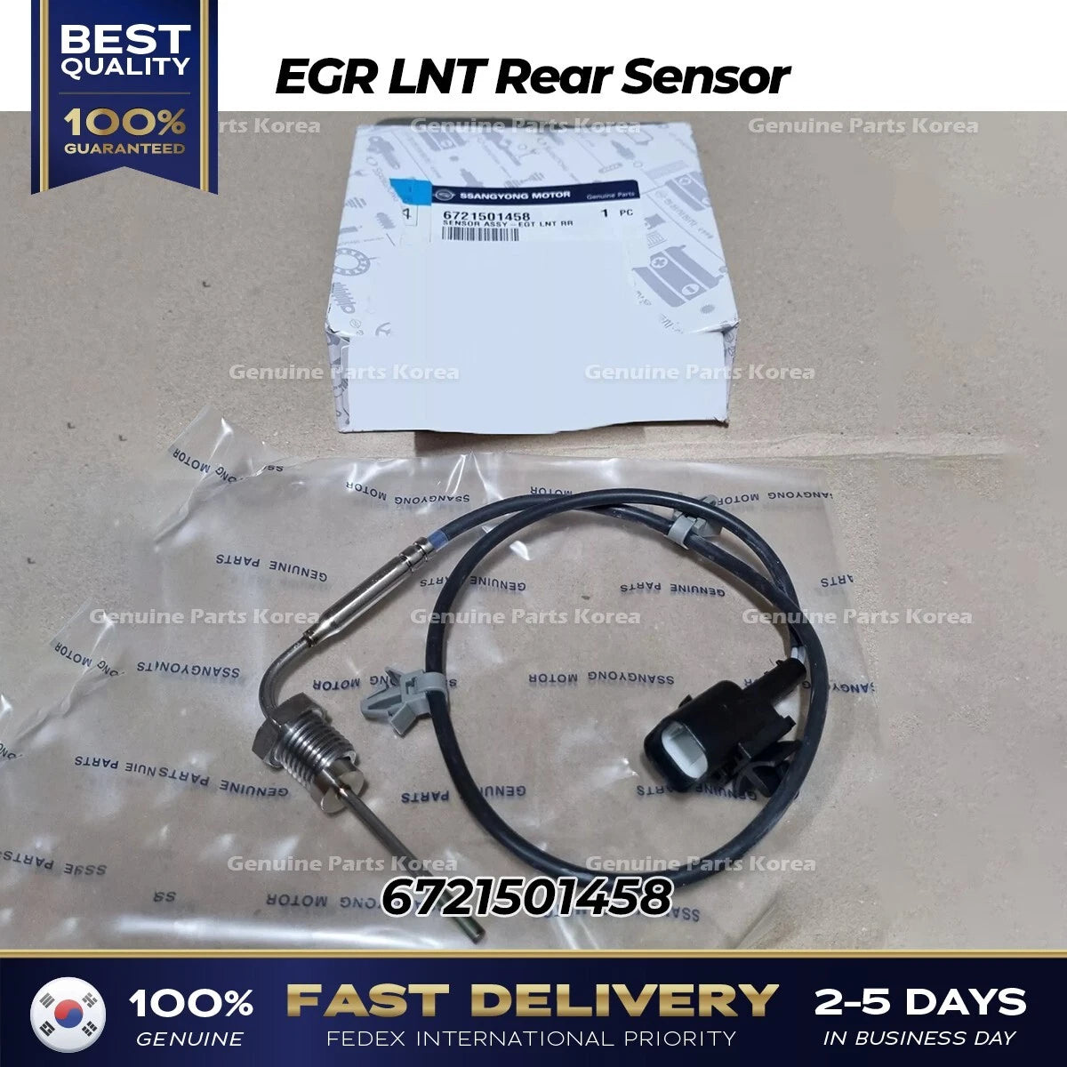 ⭐Genuine⭐ EGR LNT Rear Sensor 6721501458 for Ssangyong Rexton