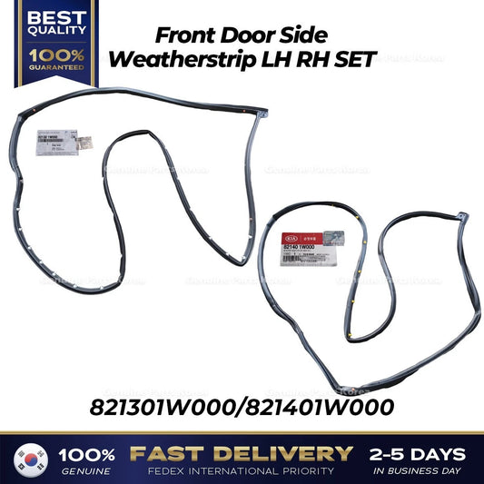 ⭐Genuine⭐ Front Door Side Weatherstrip LH RH SET for Kia Rio