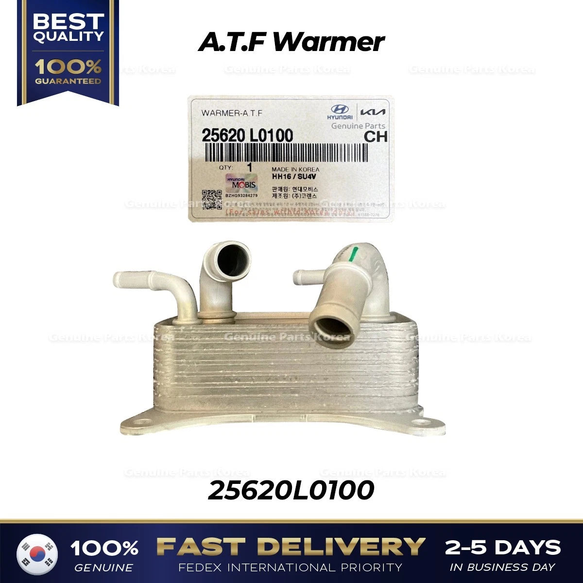 ⭐Genuine⭐ A.T.F Warmer 25620L0100 for Hyundai Sonata Kia K5