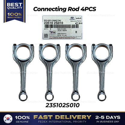 Genuine Connecting Rod 4PCS 235102S010 for Hyundai Santa Fe Tucson