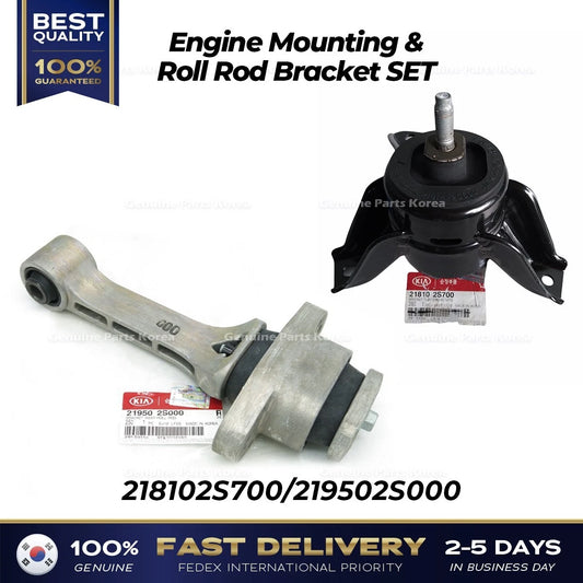 ⭐Genuine⭐ Engine Mounting & Roll Rod Bracket SET for Hyundai Tucson Kia Sportage