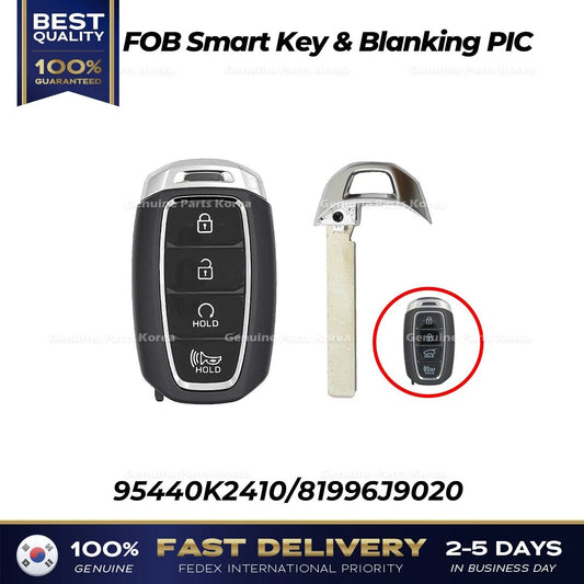 ⭐Genuine⭐ FOB Smart Key & Blanking PIC 95440K2410 for Hyundai Venue