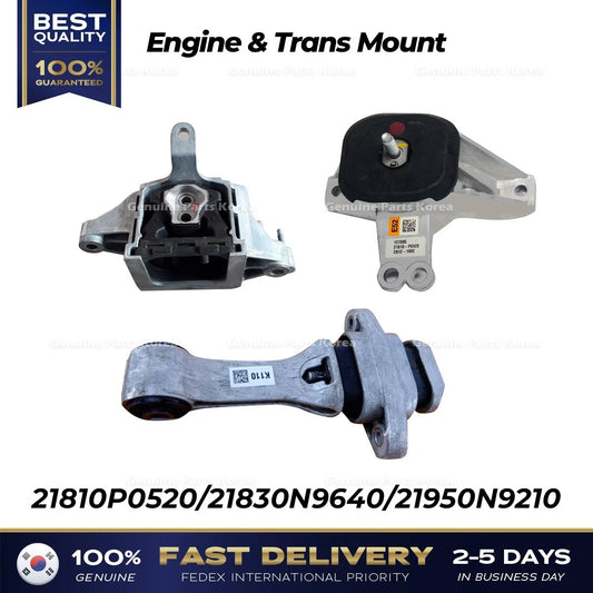 ⭐Genuine⭐ Engine & Trans Mount 21810P0520 21830N9640 21950N9210 for Tucson