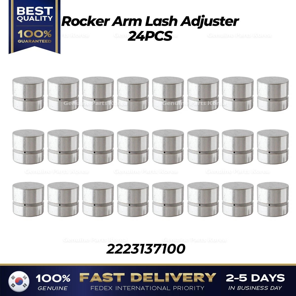 ⭐Genuine⭐ Rocker Arm Lash Adjuster 24PCS 2223137100 for Hyundai Tucson Kia Rio