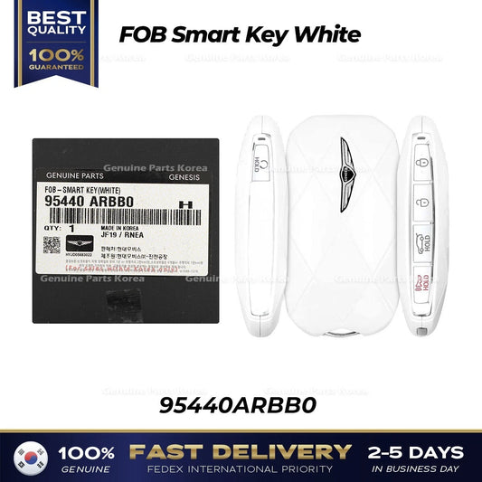 ⭐Genuine⭐ FOB Smart Key White 95440ARBB0 for Hyundai Genesis GV70