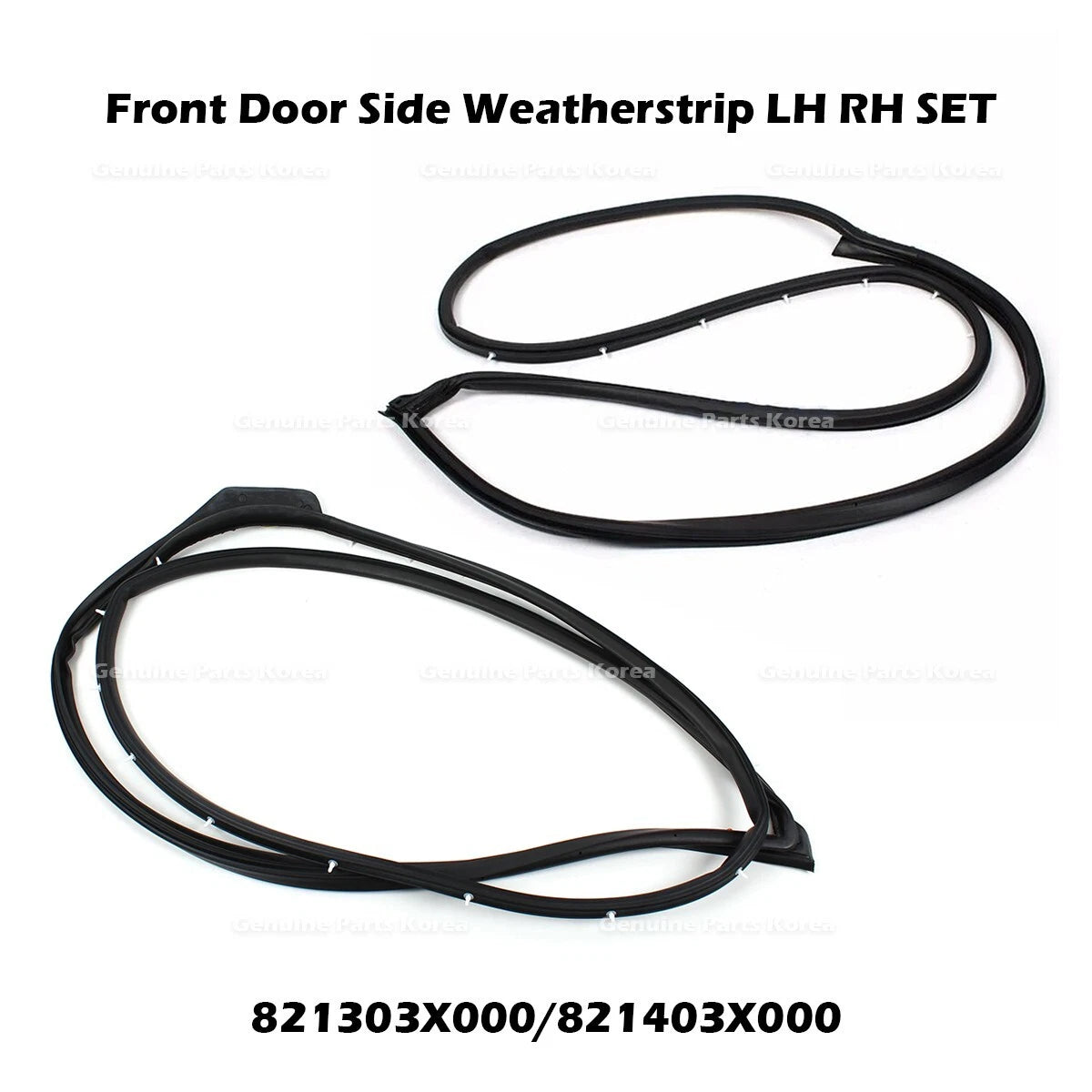 ⭐Genuine⭐ Front Door Side Weatherstrip LH RH SET for Hyundai Elantra