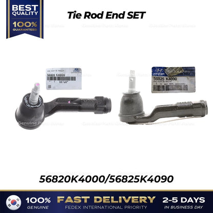 Genuine Tie Rod End SET 56820K4000 56825K4090 for Hyundai Ioniq Kona Kia Niro