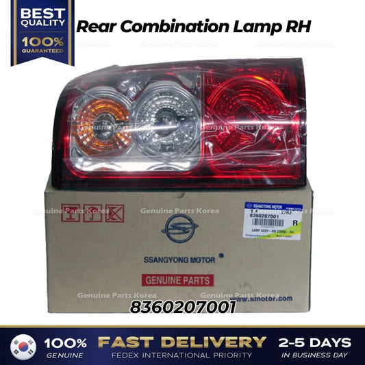 ⭐Genuine⭐ Rear Combination Lamp RH 8360207001 for Ssangyong Musso Sports