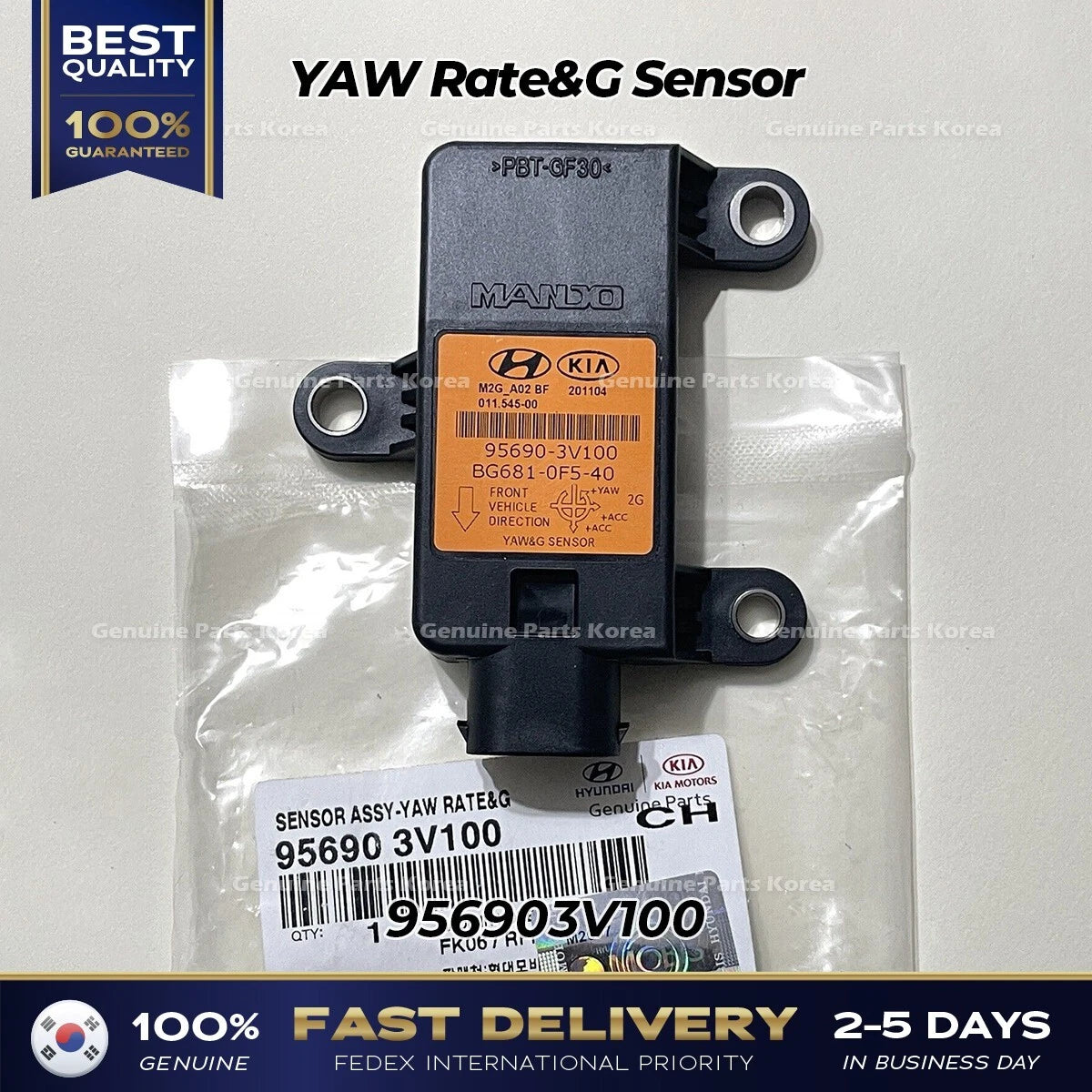 ⭐Genuine⭐ YAW Rate&G Sensor 956903V100 for Hyundai Accent Kia Borrego