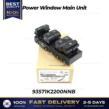 Genuine Power Window Main Unit 93571K2200NNB for Hyundai Venue