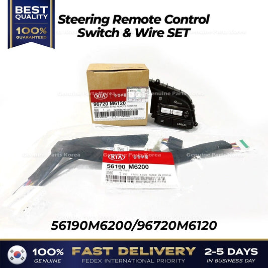 ⭐Genuine⭐ Steering Remote Control Switch & Wire SET for Kia Forte Cerato