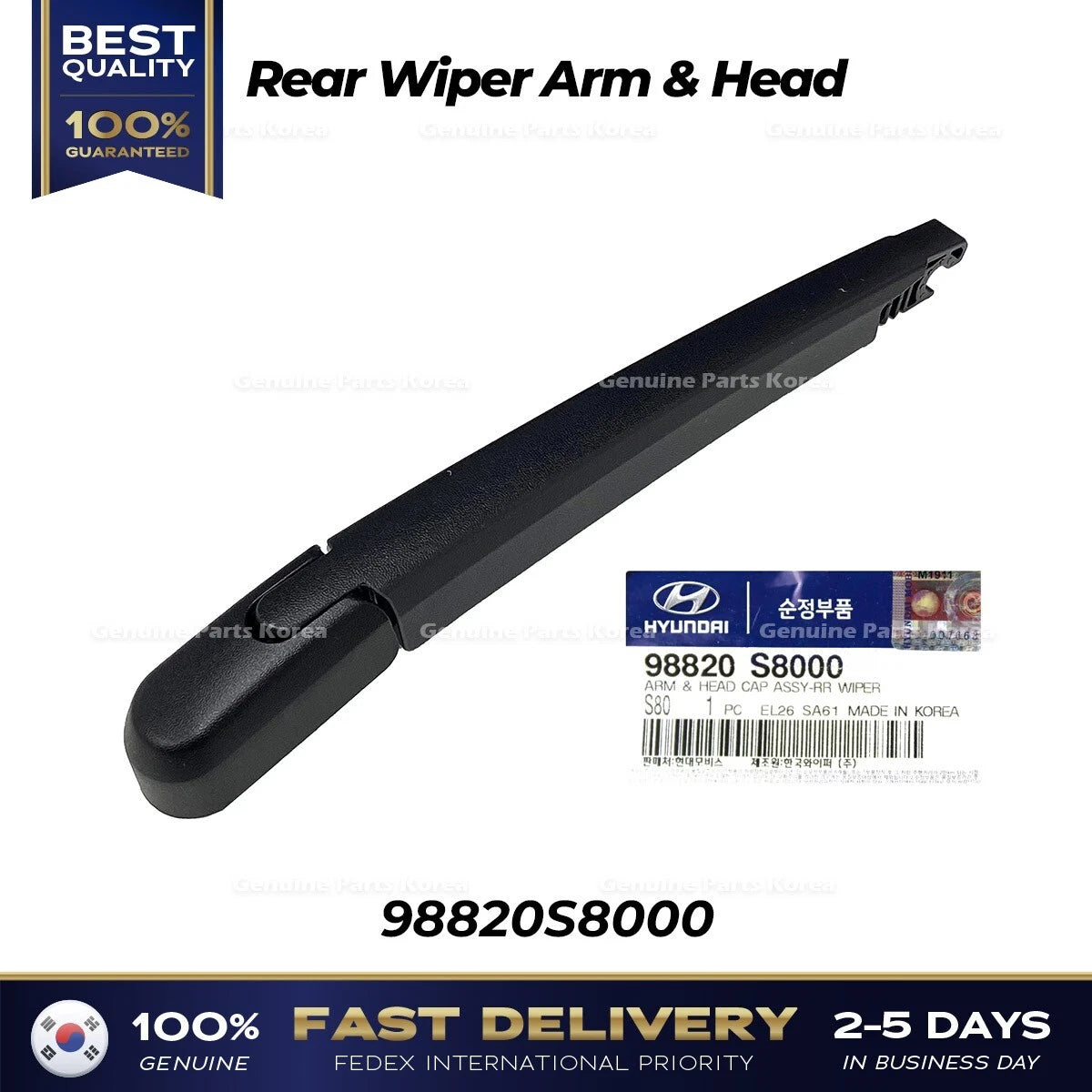 ⭐Genuine⭐ Rear Wiper Arm & Head 98820S8000 for Hyundai Palisade