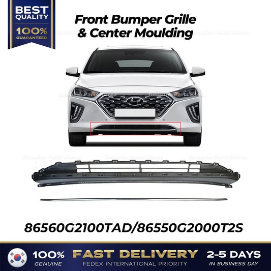 ⭐Genuine⭐ Front Bumper Grille & Center Moulding for Hyundai Ioniq