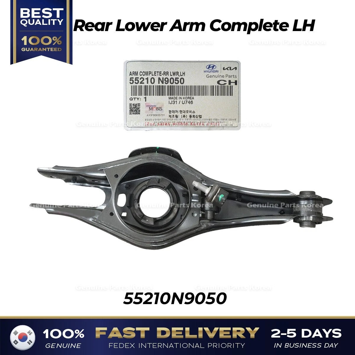 ⭐Genuine⭐ Rear Lower Arm Complete LH 55210N9050 for Kia Sportage