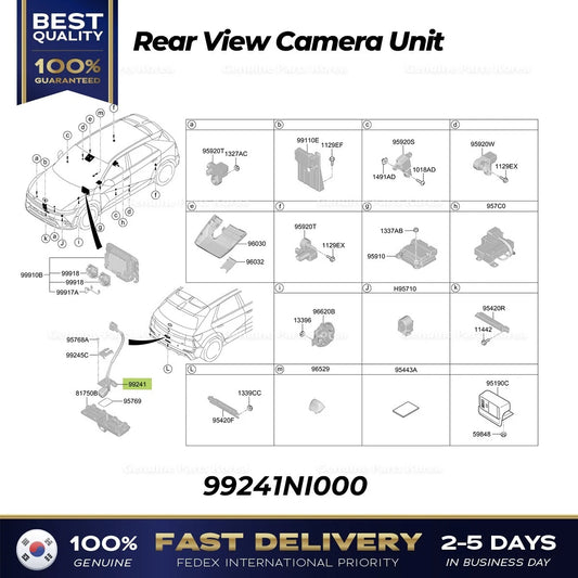 ⭐Genuine⭐ Rear View Camera Unit 99241NI000 for Hyundai Ioniq 5