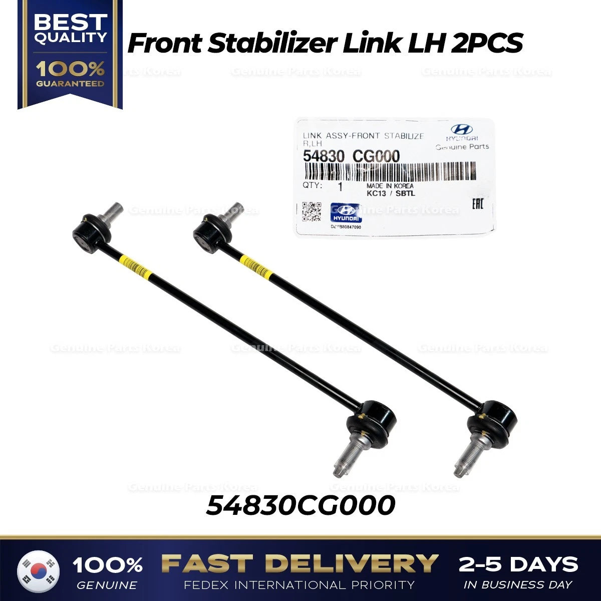 Genuine Front Stabilizer Link LH 2PCS 54830CG000 for Hyundai Staria