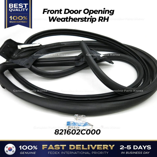 ⭐Genuine⭐ Front Door Opening Weatherstrip RH 821602C000 for Hyundai Tiburon