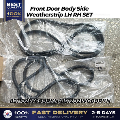 Genuine Front Door Body Side Weatherstrip LH RH SET for Hyundai Santa Fe