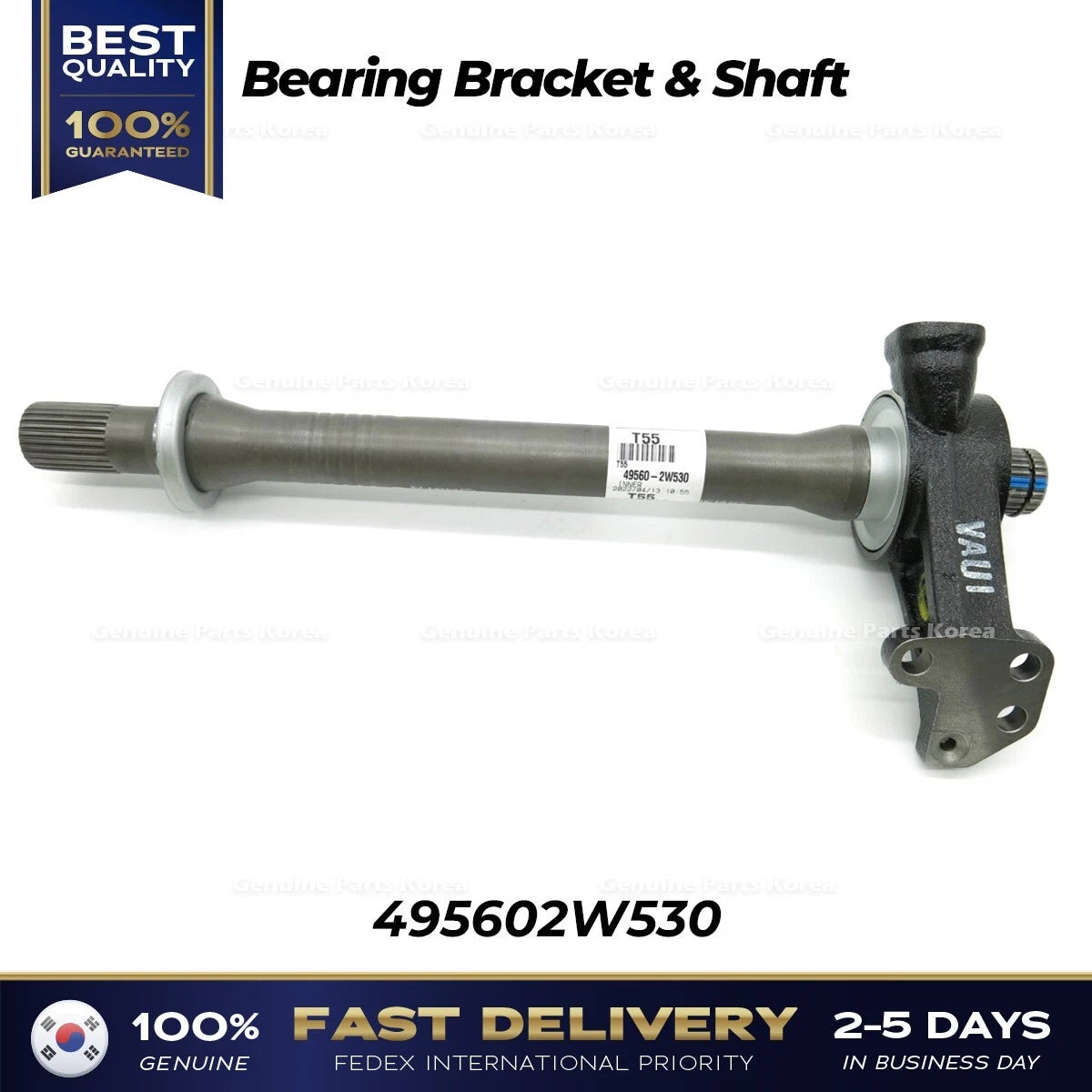 ⭐Genuine⭐ Bearing Bracket & Shaft 495602W530 for Hyundai Santa Fe