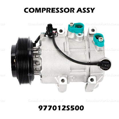Genuine A/C Compressor w/ Clutch 977012S500 for Hyundai Tucson Kia Sportage