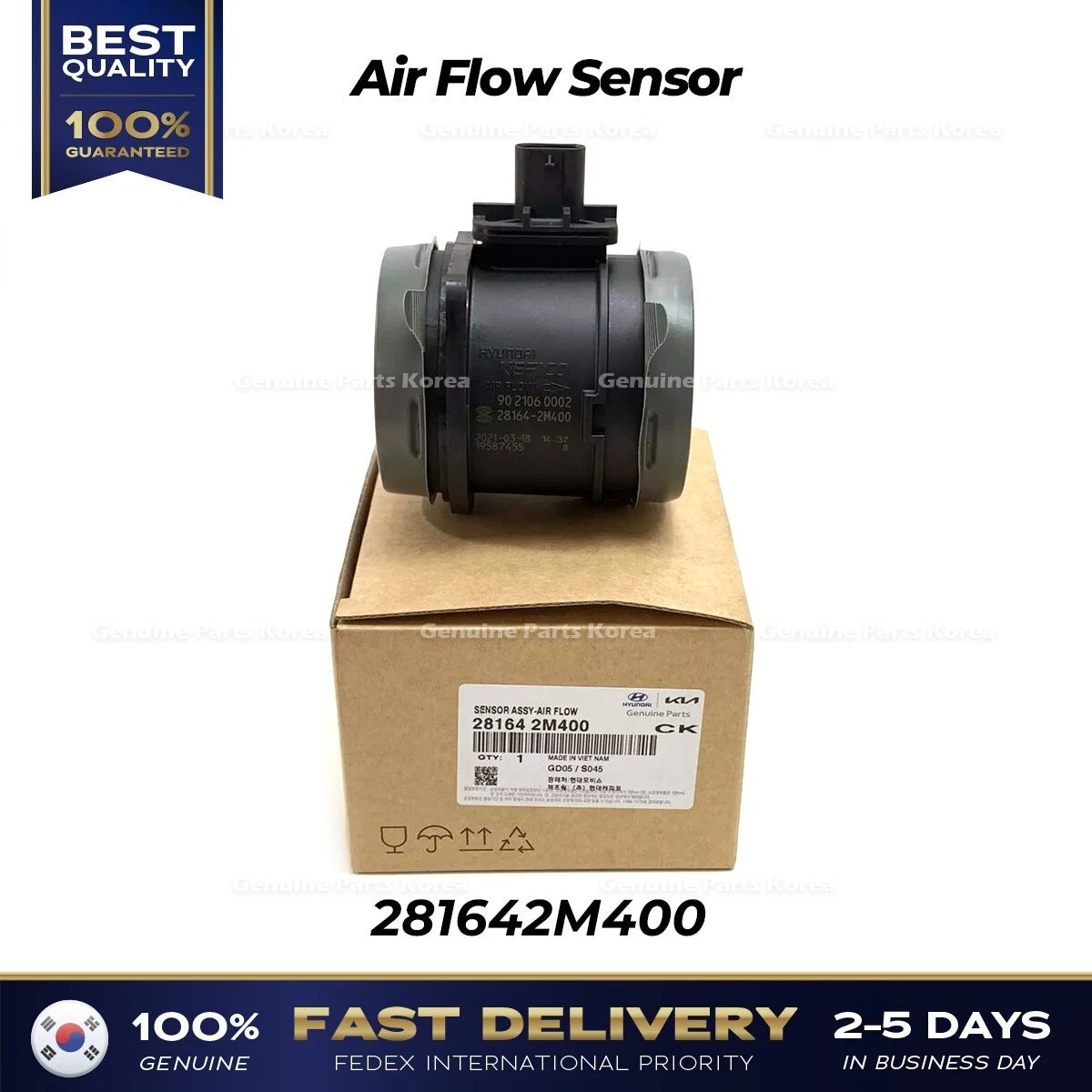 ⭐Genuine⭐ Air Flow Sensor 281642M400 for Hyundai Santa Fe Kia Sorento