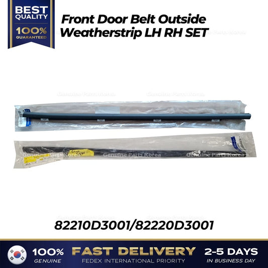 ⭐Genuine⭐ Front Door Belt Outside Weatherstrip LH RH SET for Hyundai Tucson