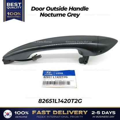 Genuine Door Outside Handle Nocturne Grey 82651L1420T2G for Hyundai Sonata