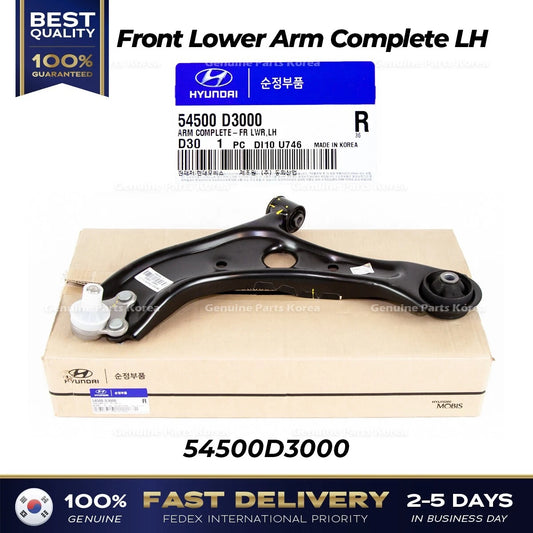 ⭐Genuine⭐ Front Lower Arm Complete LH 54500D3000 for Hyundai Tucson Kia Sportage