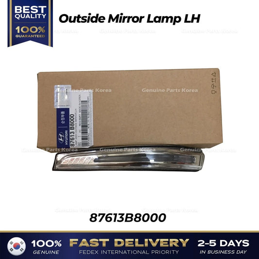 ⭐Genuine⭐ Outside Mirror Lamp LH 87613B8000 for Hyundai Santa Fe