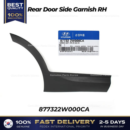 Genuine Rear Door Side Garnish RH 877322W000CA for Hyundai Santa Fe