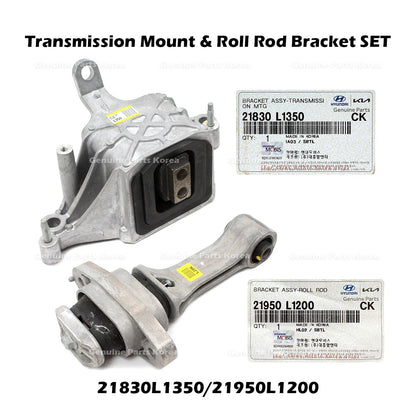 Genuine Transmission Mount & Roll Rod Bracket SET for Hyundai Sonata