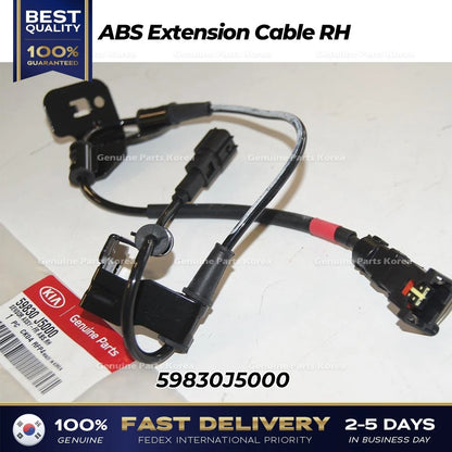 Genuine ABS Extension Cable RH 59830J5000 for Hyundai Genesis G70 Kia Stinger