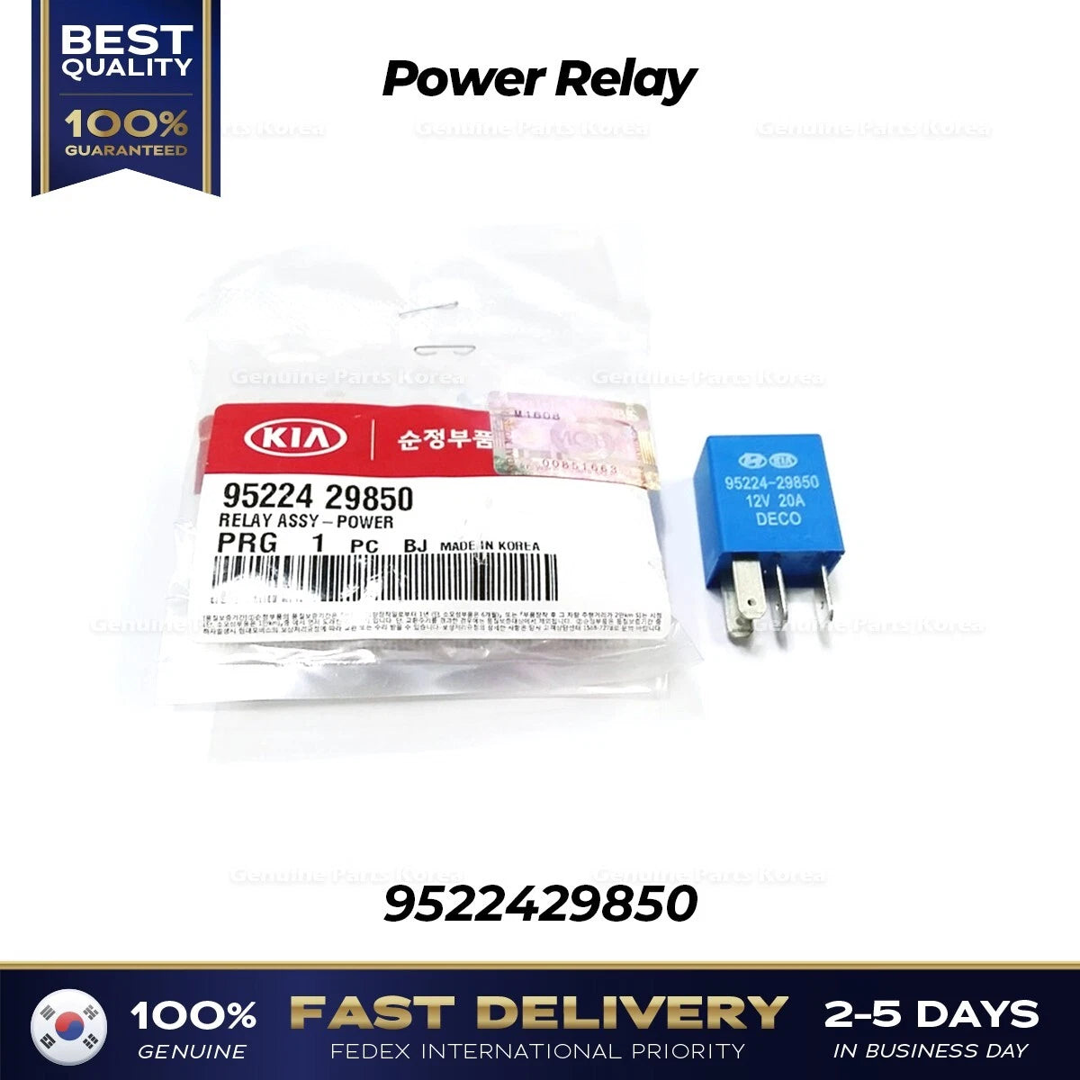 ⭐Genuine⭐ Power Relay 9522429850 for Hyundai Azera Elantra Kia Sorento