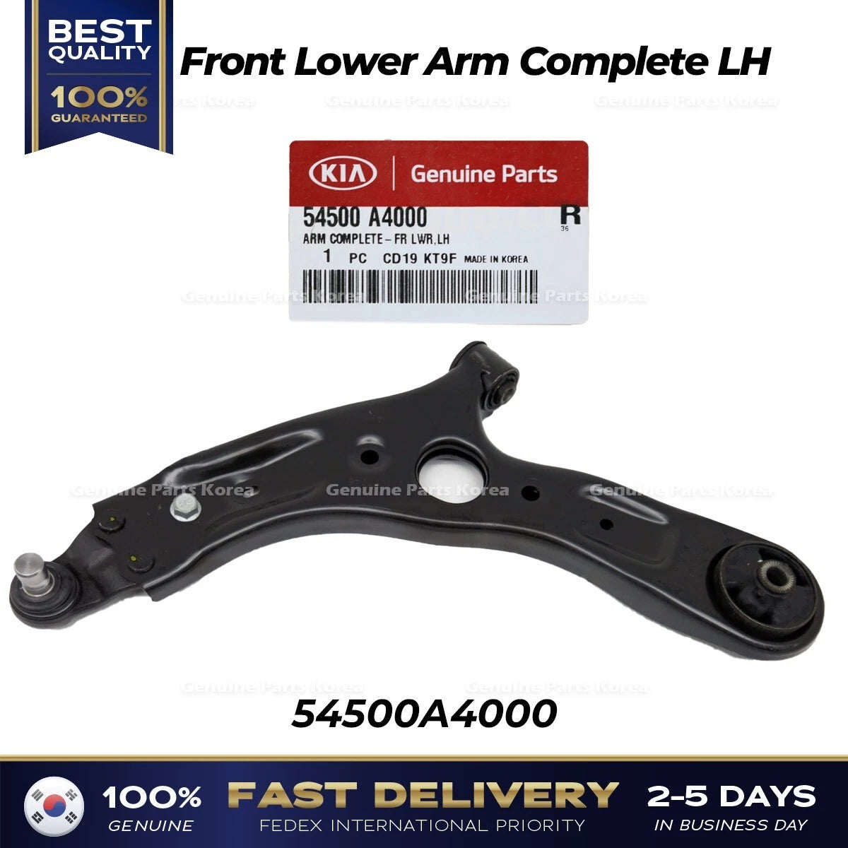 ⭐Genuine⭐ Front Lower Arm Complete LH 54500A4000 for Kia Rondo