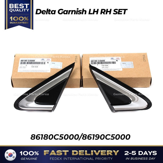 ⭐Genuine⭐ Delta Garnish LH RH SET 86180C5000 86190C5000 for Kia Sorento