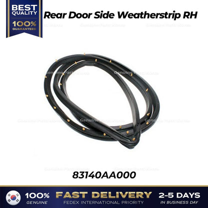 Genuine Rear Door Side Weatherstrip RH 83140AA000 for Hyundai Elantra