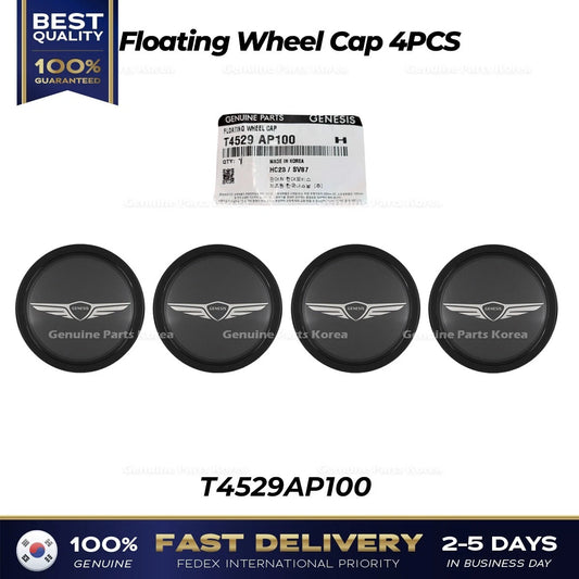 ⭐Genuine⭐ Floating Wheel Cap 4PCS T4529AP100 for Hyundai Genesis